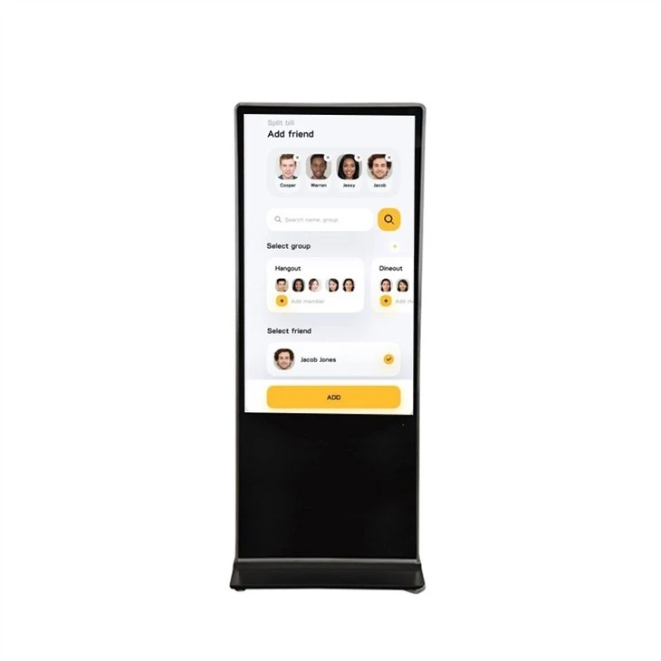 65 Inch Infrared Touch Screen Digital Signage And Displays Kiosk Advertising Equipments