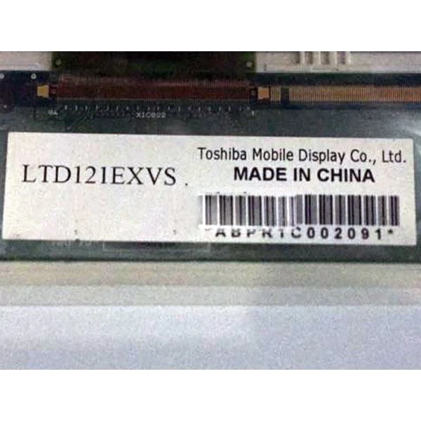 12.1 Inch 1280×800 LTD121EXVS LCD Screen Display Replacement For Toshiba Matsushita